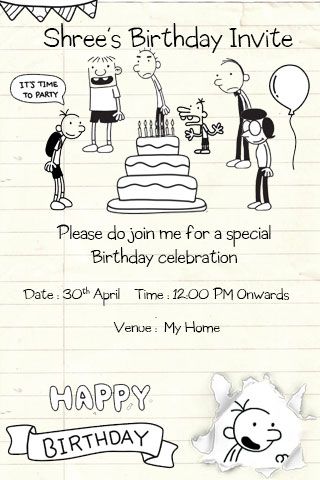 Birthday Video invite